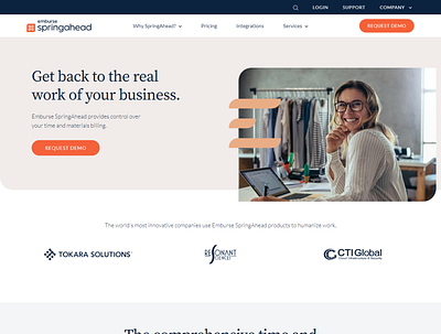 Home _ SpringAhe Squarespace Landing Page design editor x squarespace ui web swatchers wix business wordpress