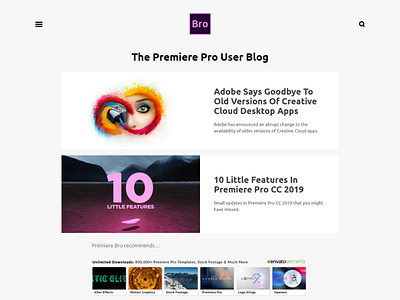 Premiere Bro Squarespace Landing page