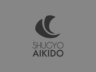 Shugyo Aikido Logo aikido grey logo