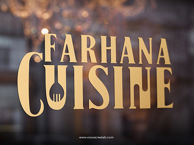 Farhana Cuisine Logo Design authentic cuisine design logo