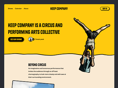 Keep Company - Landing branding design product design ui ux