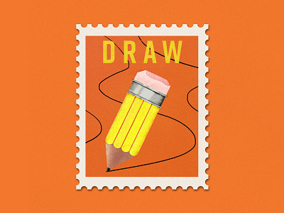 Quarantivities Stamps: Draw draw illustration pencil quarantine stamp