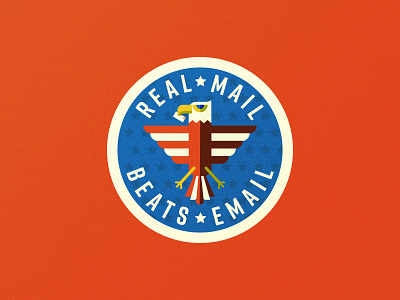 US Mail Eagle 02 badge branding crest eagle illustration postal service usps