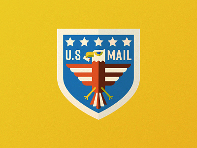 US Mail Eagle 04 badge branding crest eagle illustration logo postal service usps