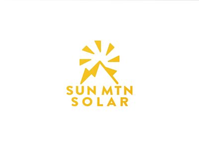 Sun Mountain Solar Logo branding logo vector