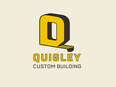 Quigley Custom Building branding design graphic design identity logo vector