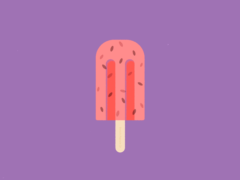 Lick You A Lot animation gif illustration melting motion graphics popsicle watermelon
