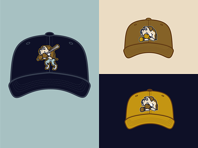 Burleson Boxers Baseball Caps baseball branding cap character illustration logo mascot sports vector