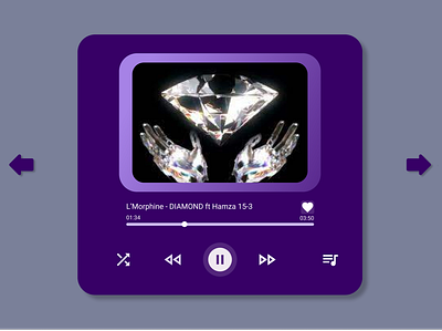 UI Design for Music player app design icon logo ui ux