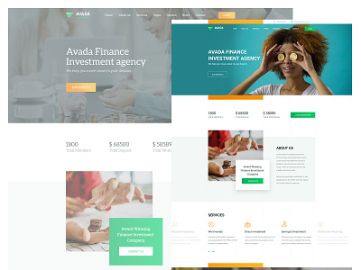 Homepage Finance1 adobe adobe xd avada design mockup ecommerce figma freebie health home page home page design illustration landing page design medical photoshop web design