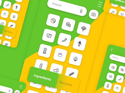 Recipe App UI app design dribbble food interface mobile recipe