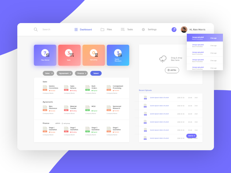 Dashboard WIP by Gaurav Rawat on Dribbble