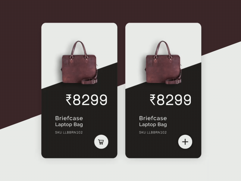 Checkout animation animation app bag checkout into leather motion pay ui ux