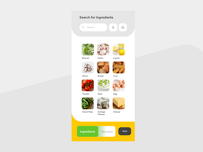 Cooking app | Home adobe xd cooking app dribbble ingredients mobile app recipe screen user experience design user interface design ux ui