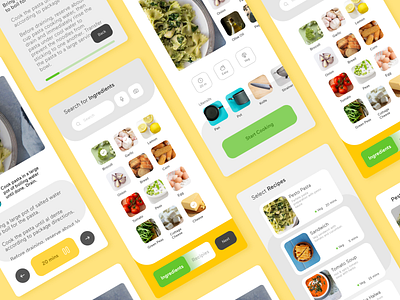 Cook Some | Cooking App adobe xd cooking app dribbble ingredients mobile app recipe screen user experience design user interface design ux ui