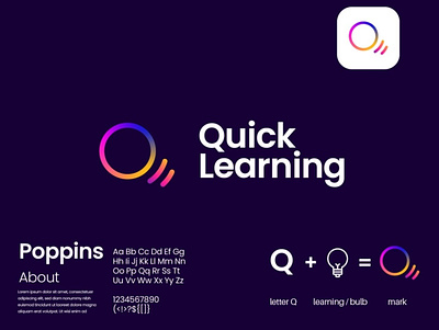 Quick Learning Logo design branding graphic design logo