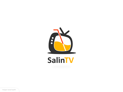 Salintv Logo branding design graphic design logo samad sepehri tv tv logo typography ui