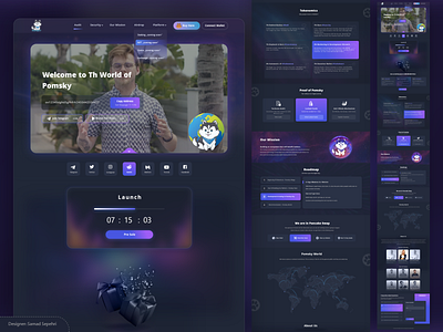 Pomsky Token UI/UX Design