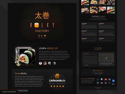 Rolky Factory Ui Ux Design (Sushi)