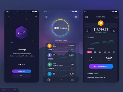 kicoin ui / ux design app bitcoin buy currency coin conversion crypto design digital currency ethereum exchange good currency graphic design illustration money supply nft sale samad sepehri swap ui ux
