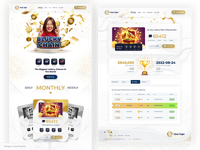 Lottery Site Ui Ux air drop branding crypto crypto lottery design draw ethereum graphic design lottery mobile nft lottery samad sepehri ui ux web design