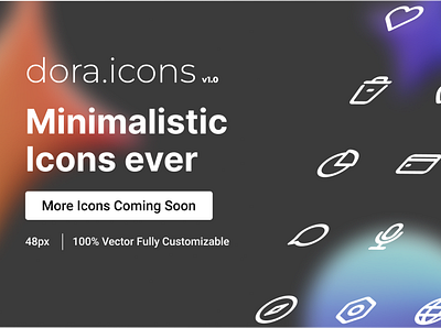 Dora Icons - Dora Design System figma glassmorphism graphic design icon icon design illustration opacityauthor ui