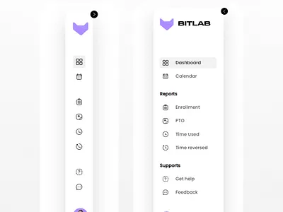 Sidebar UI Interaction For Dashboard dashboard design figma opacityauthor sidebar ui ui vector