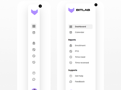 Sidebar UI Interaction For Dashboard dashboard design figma opacityauthor sidebar ui ui vector