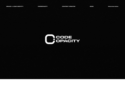 Personal Branding - CodeOpacity