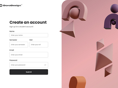 Sign Up Page - Dora Design Ui