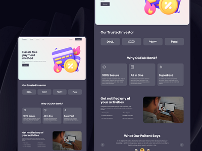 Ocean Payment Gateway System design dora design ui figma illustration landing page opacityauthor ui