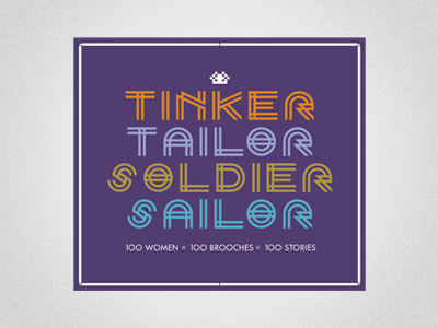 Tinker Tailor Soldier Sailor Identity (alternate) design logo typography
