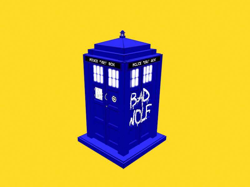 Tardis 3d doctor tardis who