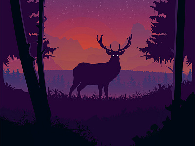 Deer In Forest