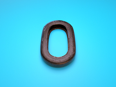 0 = Old Wheel 0 36 days of type 3d cinema4d illustration render type typography c4d wheel
