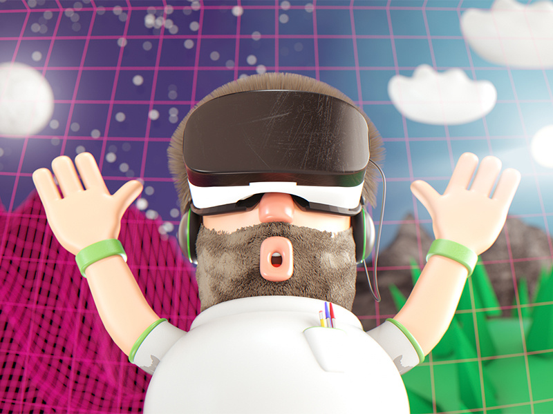 Virtual Reality gearvr virtual realiry render 3d illustration cinema4d