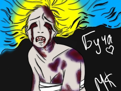 Ukraine war 2d anime art icon illustration ukraine us war