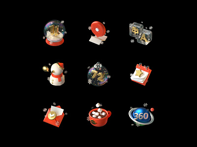 Winter Holiday Icons