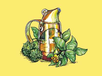 Illustrations for a series of seasonings illustrations seasonings