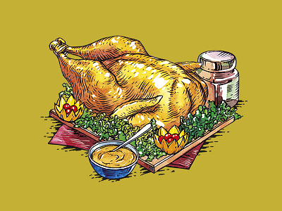 Illustrations for a series of seasonings