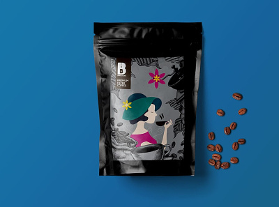 coffee packaging branding design illustration illustrator label design nature packaging photoshop print vector
