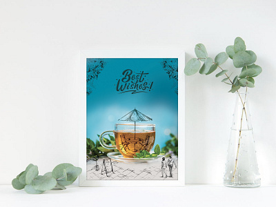 Best Wish brochure cafe coffee coverpage design graphic design illustration illustrator layout nature photoshop tea typography vector