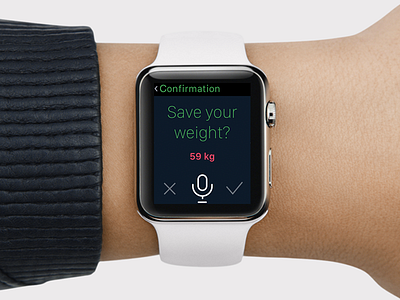 Weiput apple watch apple watch design inmotion soft inmotionsoft ios track voice input weight