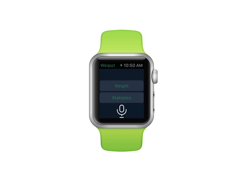 Weiput: Track your weight right from a wrist apple watch health health and fitness ui ux watchos wearables weiput