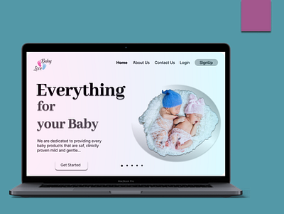 "Baby Love" Web Application ui