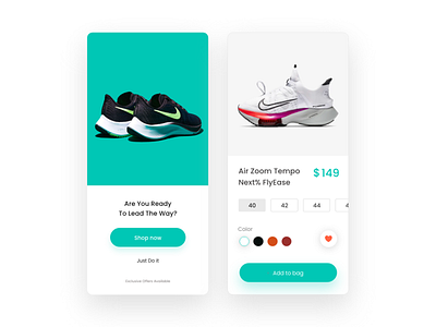 Online Shoes App UI adidas app design app ui ecommerce ecommerce app ios nike online shop shoes shoes store ui webdesign