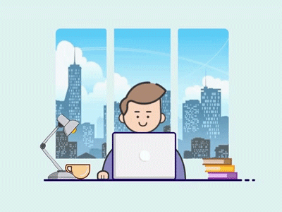 Designers Life after effects animation designer dribbble gif illustration