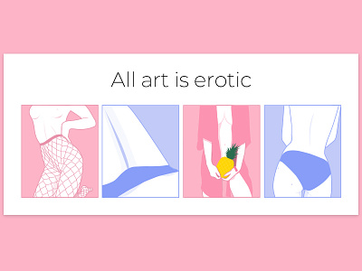 All art is erotic art body erotic illustration light mood pink soft women