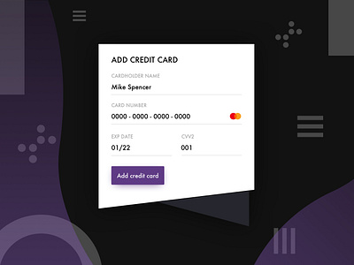 002/100 Daily UI: Credit Card Checkout