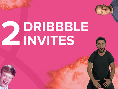 2 Dribbble invites dribbble dribbble invites dribble invites invitation invite invite design invite giveaway invites join